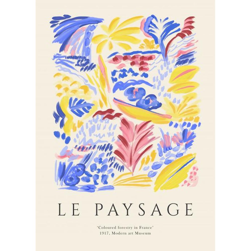 PSTR STUDIO Art Print Le Paysage - Exhibition France