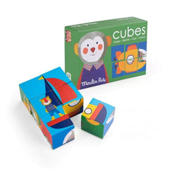 MOULIN ROTY Puzzle 6 cubes Popipop