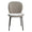 ZAGO Dining chair Alba black metal legs terry fabric