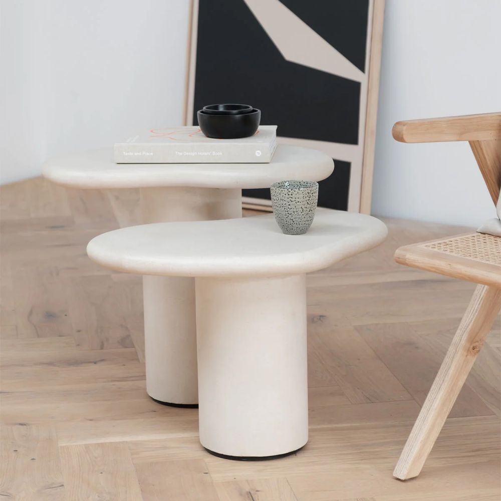 FURNIFIED Side Table Jonah Microskin 58cm – laboutiquedesign.is