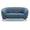 ZAGO 2- Seater Sofa Moon Black Legs Fabric