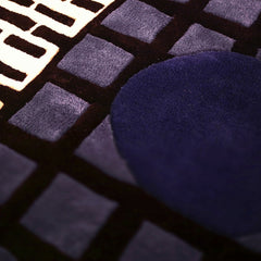 LA CHANCE Rug Tapigri Yellow Purple Black 240x160cm