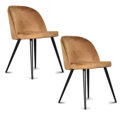 OPJET PARIS Set of 2 Chairs Ingrid Black Legs