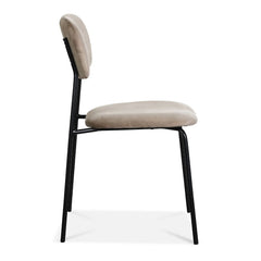 OPJET PARIS Set of 2 Chairs Convive Black Legs Velvet