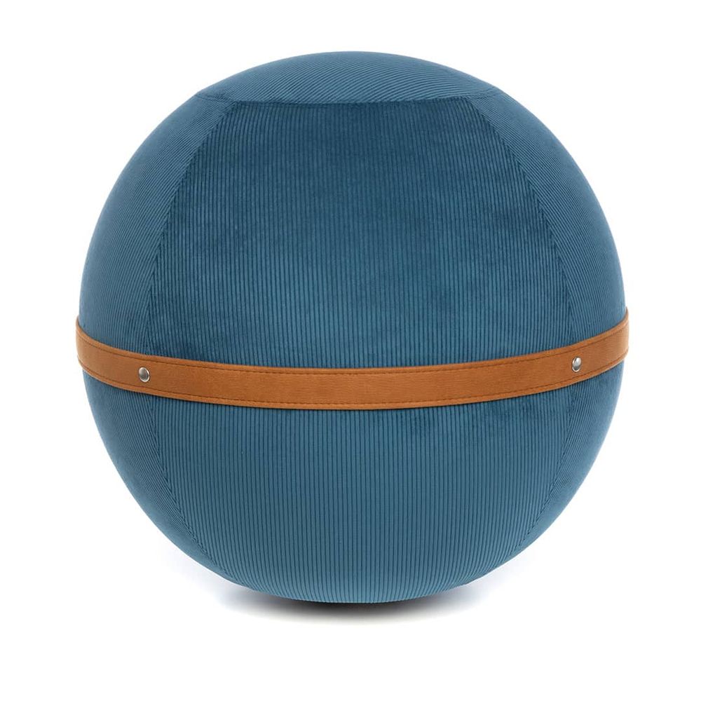BLOON PARIS Inflated Seating Ball Corduroy Fabric Navy