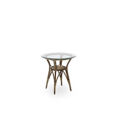 SIKA DESIGN Side Table Tony Rattan & Glass 60cm