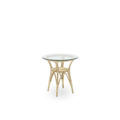 SIKA DESIGN Side Table Tony Rattan & Glass 60cm