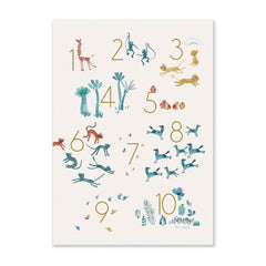 MOULIN ROTY Poster Numbers 50x70cm "Sous mon baobab"