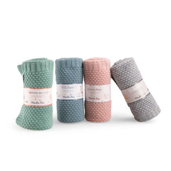 MOULIN ROTY Wool Blend Blanket 86x75cm “Pomme des bois“