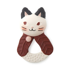 MOULIN ROTY Soft toy rubber cat “Après la pluie“