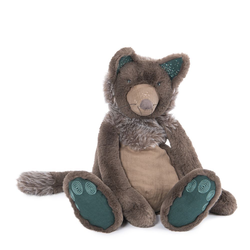 MOULIN ROTY Soft toy wolf Brindille “Rendez-vous chemin du loup“