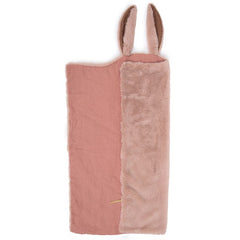 MOULIN ROTY Blanket pink rabbit “Rendez-vous chemin du loup“