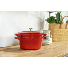 STAUB Set Of 2 Stacking Cocottes 31cm