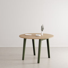 TIPTOE Round Dining Table New Modern Oak Steel Legs ø110cm