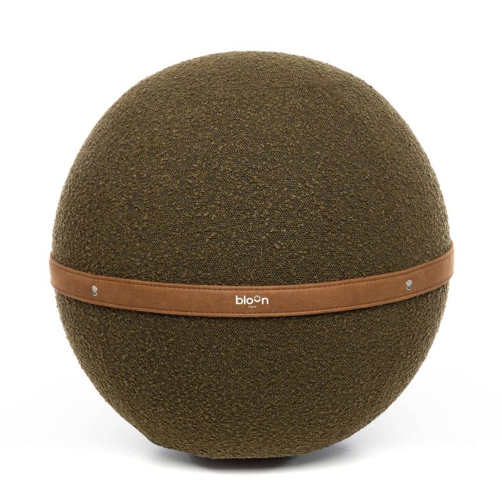 BLOON PARIS Inflated Seating Ball Terry Fabric Olive Green