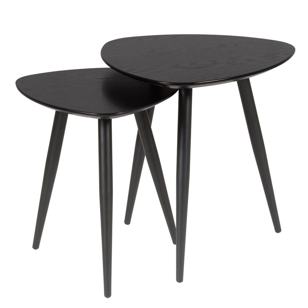 ZAGO Nested Coffee Tables Neo black beech 45cm/50cm