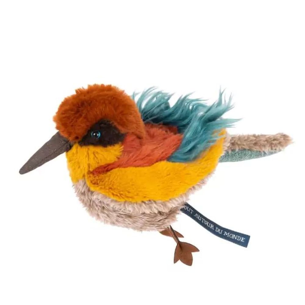 MOULIN ROTY Soft Toy Bee-Eater Bird "Tout autour du monde"