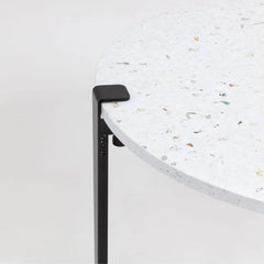 TIPTOE Oval Coffee Table Venezia Recycled Plastic Steel Legs 100cm