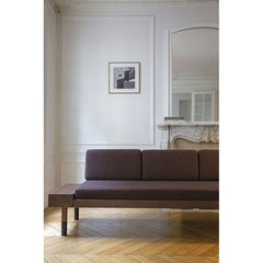 KANN DESIGN Sofa Mid Wool Fabric Burgundy