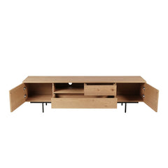 ZAGO Sideboard TV Cabinet Allure metal legs oak 200cm