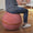 BLOON PARIS Inflated Seating Ball Corduroy Fabric Corail
