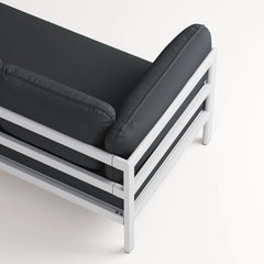 TIPTOE Sofa Easy 3-4 Seats Gabriel Fabric Austral Grey Steel Structure 225cm