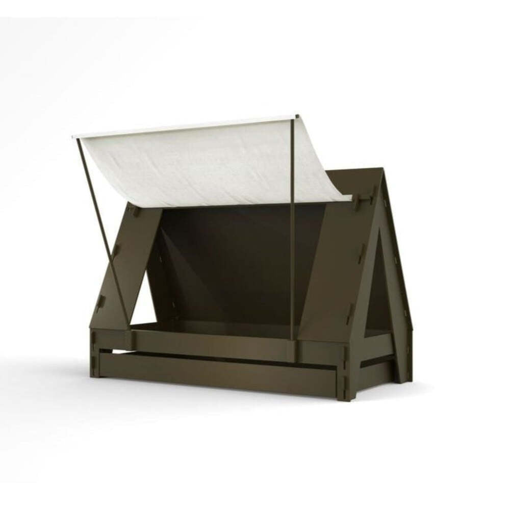 MATHY BY BOLS Kids Bed Tent with drawer wood –