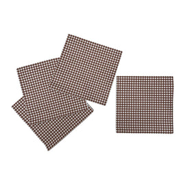 OPJET PARIS Paper Napkins Brown Vichy x20