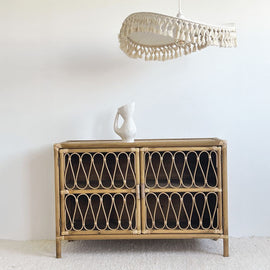 OPJET PARIS Chest Of Drawers Eloise Rattan 100cm