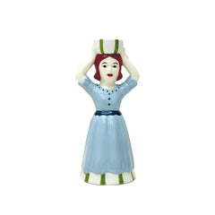 OPJET PARIS Candle Holder Woman Blue 21cm