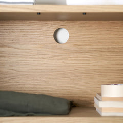 TIPTOE UNIT shelf with Drawers - H180 x W84cm