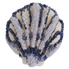 49 - Lilý Erla Adamsdóttir, "Skel 6", Tuft, Ull, mohair, hör, silki, polyester, 40x44cm, 2024.