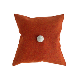 INTERIOR Pillow Orange Wool Linen 40x40cm