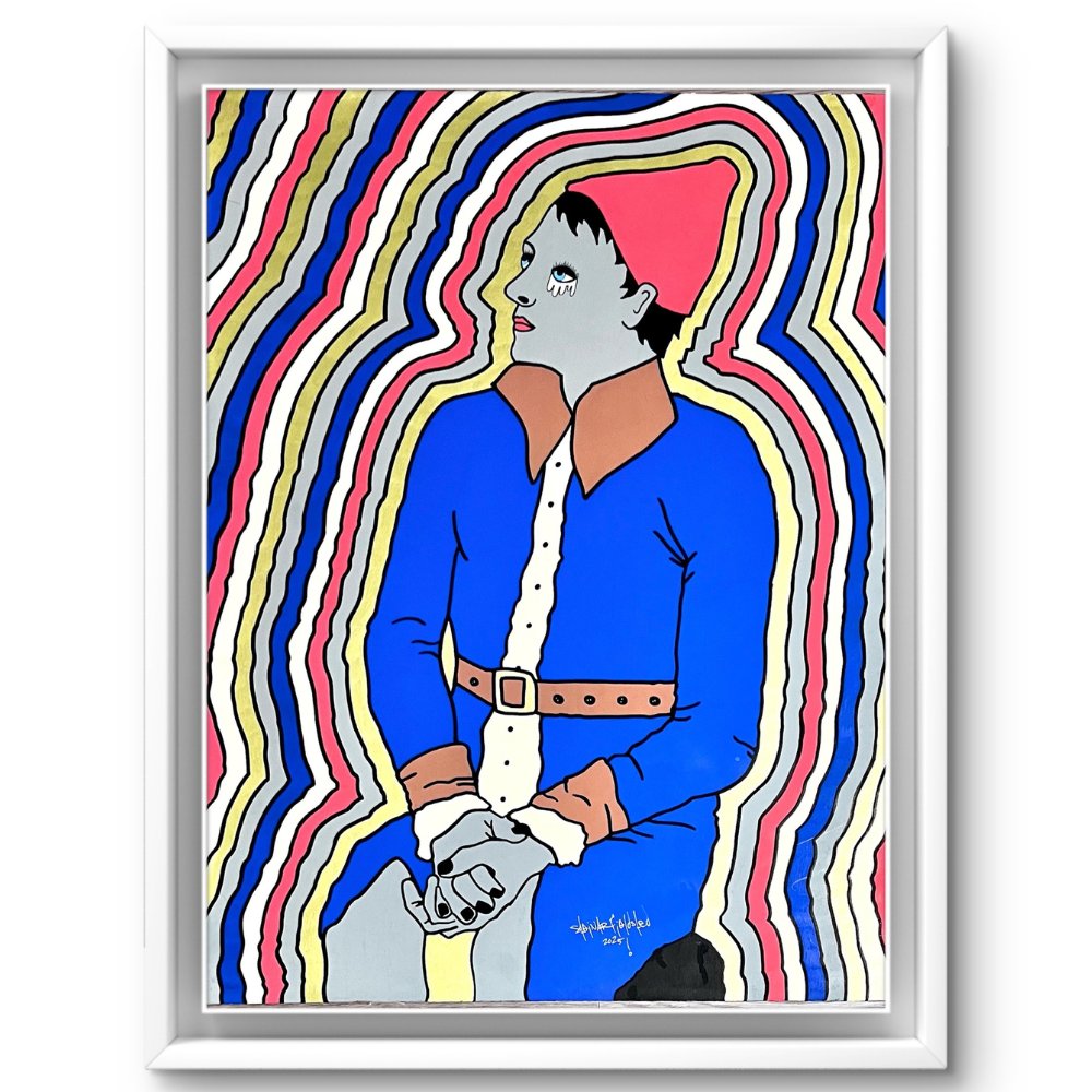 88 - Steinar Fjeldsted, "Hálfur Álfur", 51x72cm, 2025.