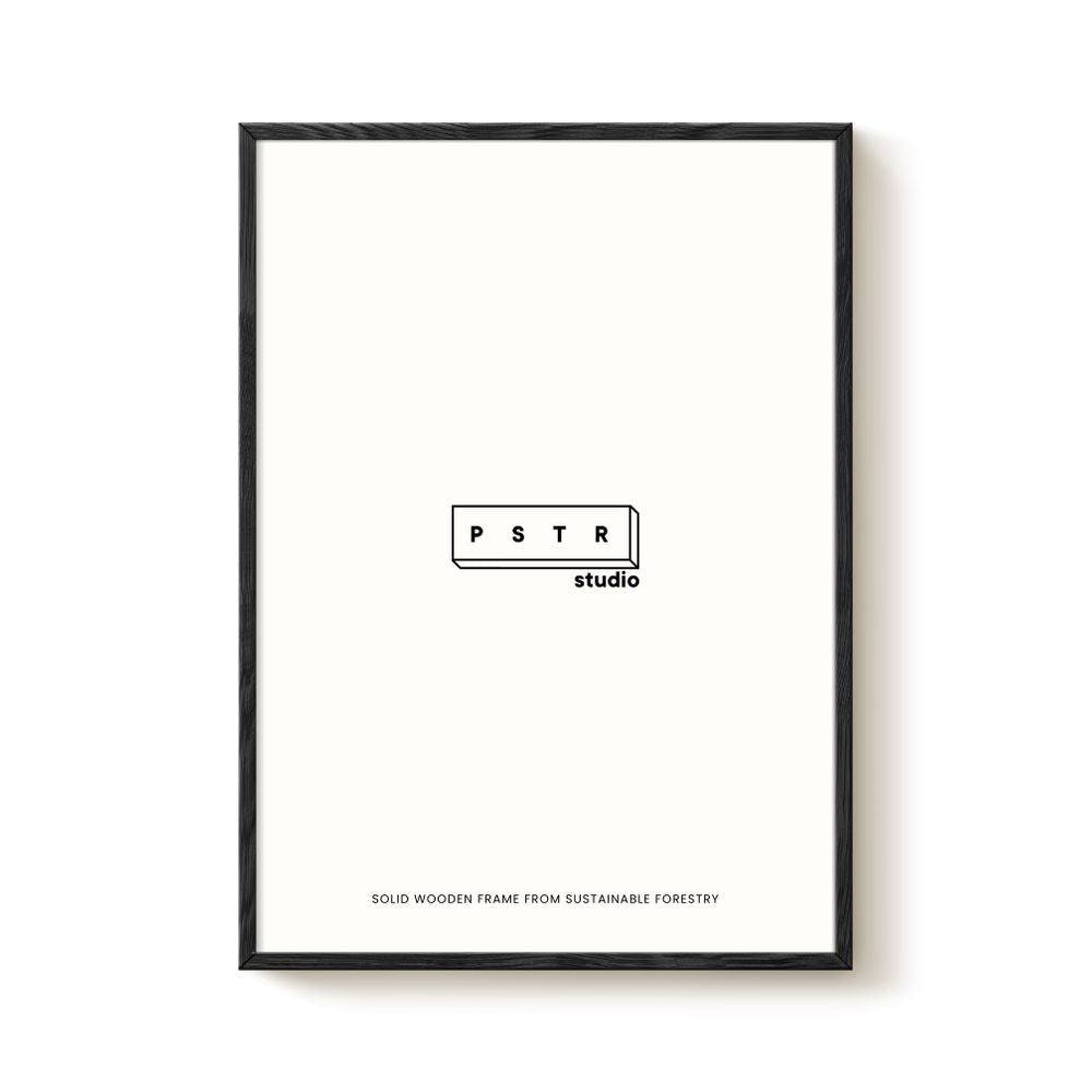 PSTR STUDIO Art Print Black Oak Frame 30x40cm