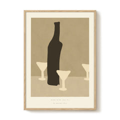 PSTR STUDIO Art Print - More wine plz #4