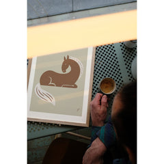 PSTR STUDIO Art Print - Lois Schindeler - Blissful Horse