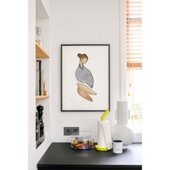 PSTR STUDIO Art Print - Jörgen Hansson - Sitting woman Xl
