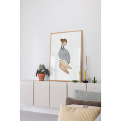 PSTR STUDIO Art Print - Jörgen Hansson - Sitting woman Xl