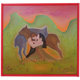 04 - Anna Ólöf Jansdóttir, "Þú og þúfant", Olía á striga, 65x70cm, 2025.