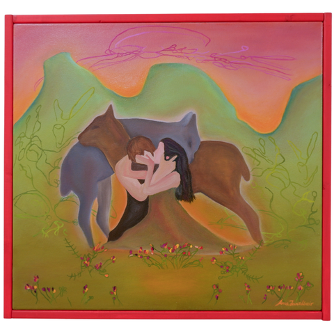 04 - Anna Ólöf Jansdóttir, "Þú og þúfant", Olía á striga, 65x70cm, 2025.