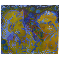 05 - Anna Ólöf Jansdóttir - Sindri Dýrason, "Haustást", Olía á striga, 30x30cm, 2025.