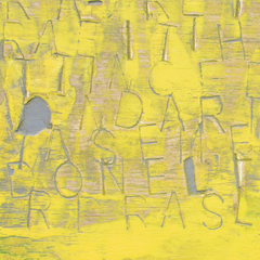 25 - Halldór Ragnarsson, "Enda hnyttni // Punch Line",Akrýl og enamel á við, 21x31cm, 2025.