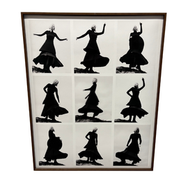 90 - Tinna Magnúsdóttir, "Dansandi kona", Svarthvítt, 65x75cm, 2025.