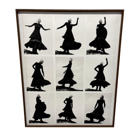 90 - Tinna Magnúsdóttir, "Dansandi kona", Svarthvítt, 65x75cm, 2025.