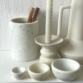 OPJET PARIS White Marble Pot 16cm