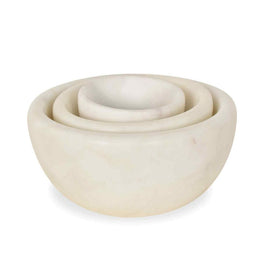 OPJET PARIS Set Of 3 Mini Marble Bowls 10cm