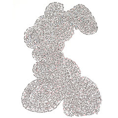 66 - Páll Ivan frá Eiðum, "Untitled (1)", Pens on paper, 30x40cm, 2025.