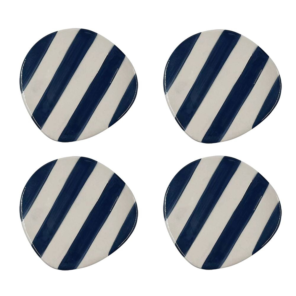 OPJET PARIS Ceramic Striped Coasters 10cm