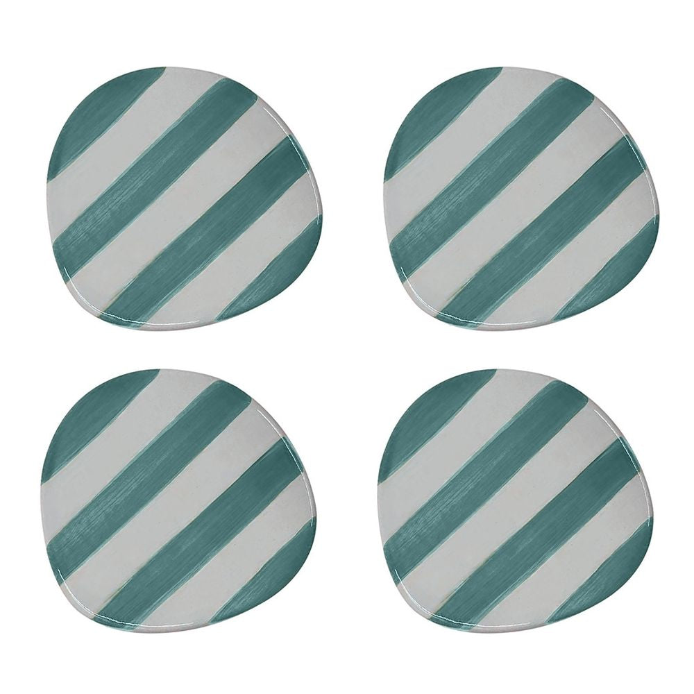 OPJET PARIS Ceramic Striped Coasters 10cm